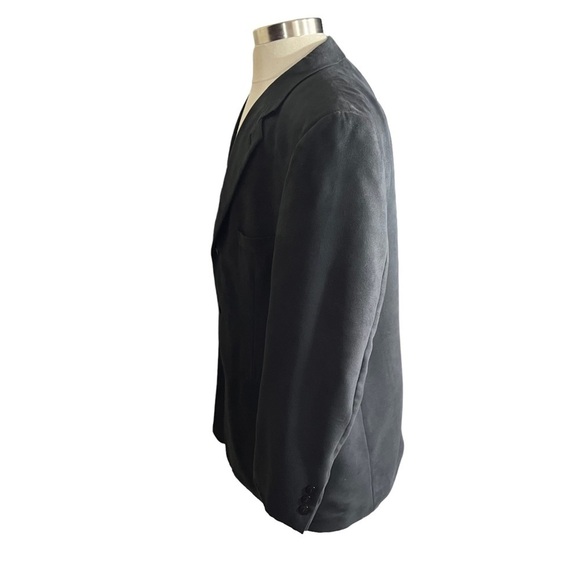 Bert Pulitzer Supra Suede Men Charcoal Grey 3 Button Suit Jacket Sz 46R Soft EUC - Picture 3 of 16